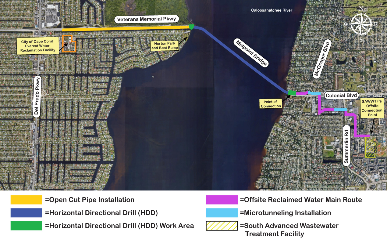 Fort-Myers-Reclaimed-Water-Transmission-Main-Route_